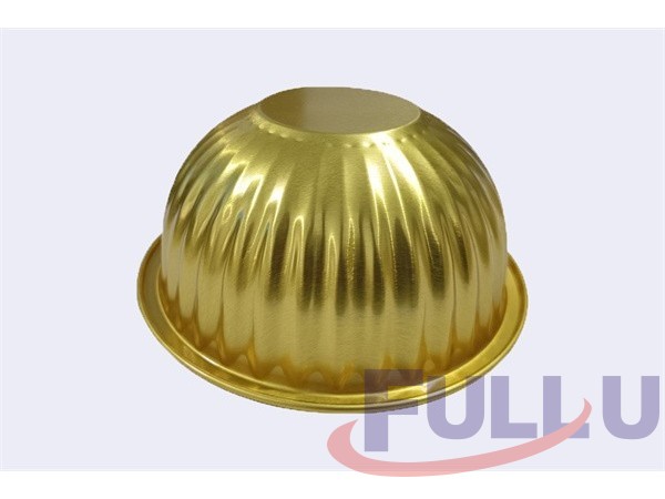 福乐佑Fu120C-345金色圆形铝箔碗