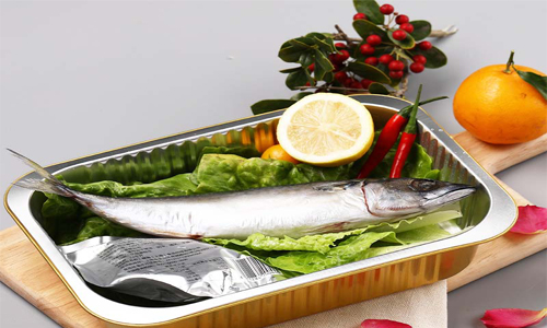 铝箔餐盒鱼的图片