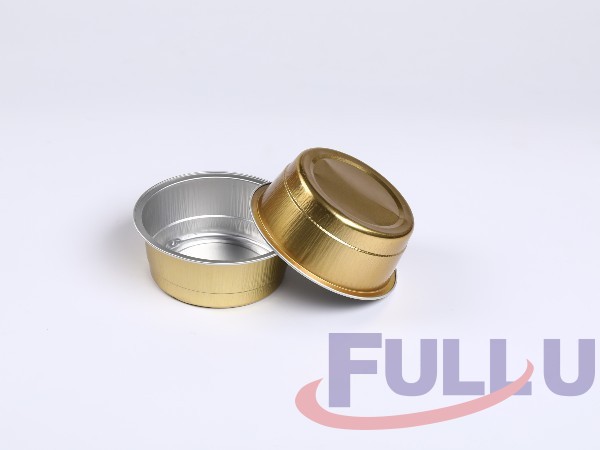 福乐佑FU128C-450圆形金色铝箔容器