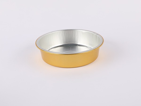 福乐佑金色圆形茶叶铝箔盒FU180C-1130