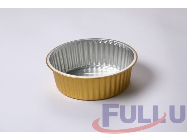 福乐佑圆形铝箔盒FU250C-3500超大容量包装碗